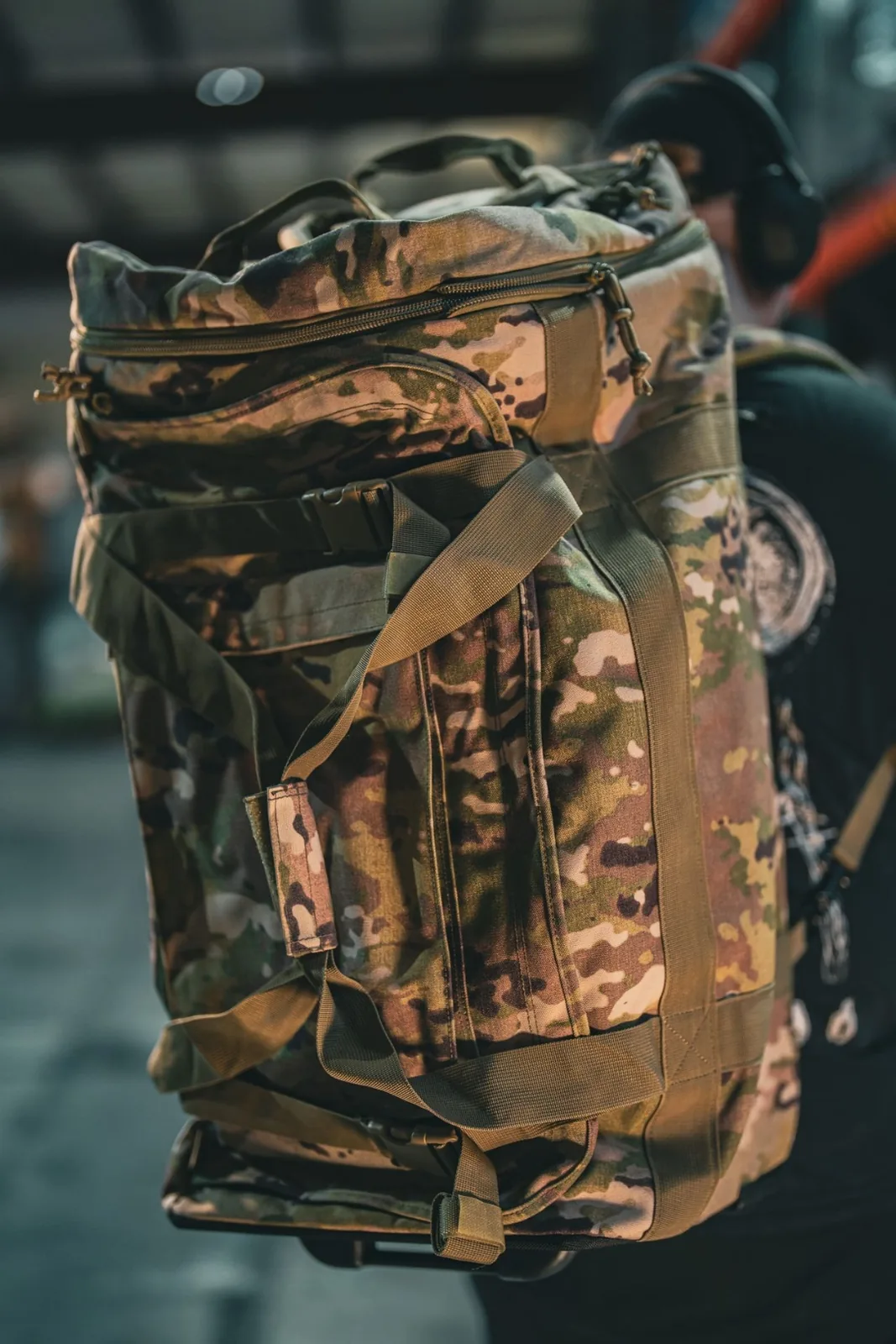 Olympus G4 worn as a ruck with the padded shoulder straps deployed